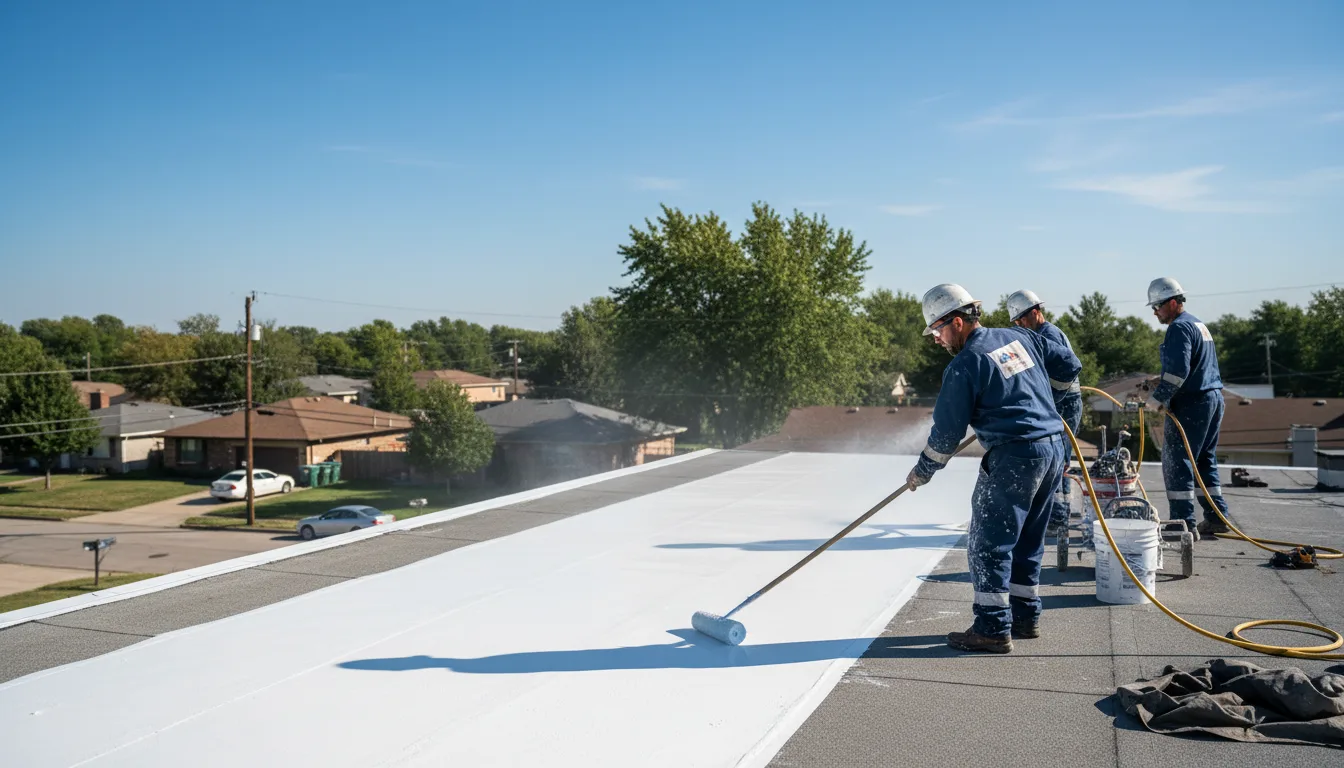 Commercial roof coating in Clarksburg, PA near me